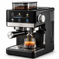 Machine à expresso Caffelio One avec broyeur intégré et écran tactile, noire et inox