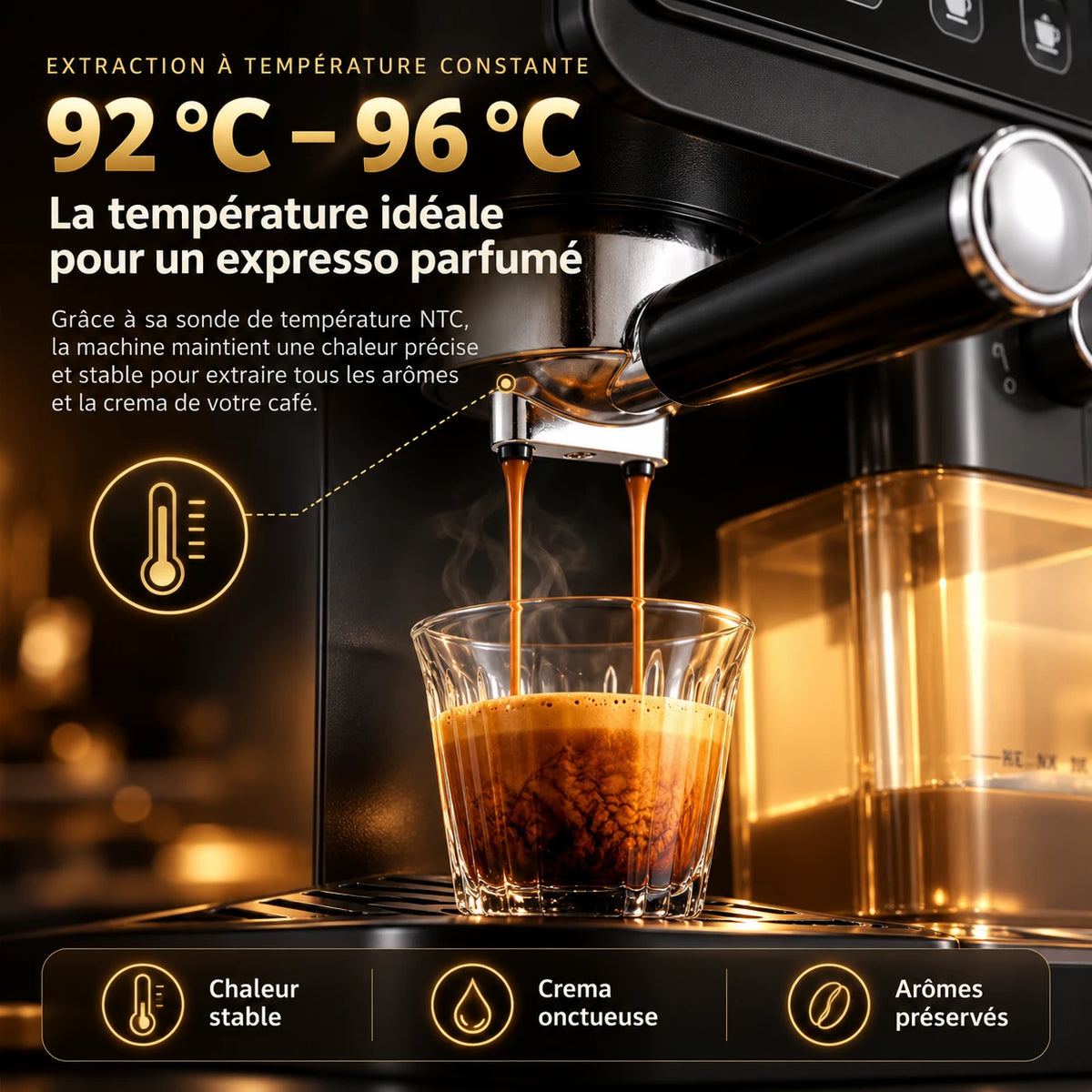 Caffelio Barista Black – Machine à espresso avec mousseur à lait automatique