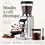 Caffelio Grind Silver – Moulin à café électrique à meule conique