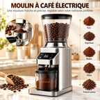 Caffelio Grind Silver – Moulin à café électrique à meule conique