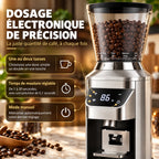 Caffelio Grind Silver – Moulin à café électrique à meule conique