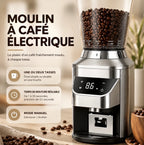 Caffelio Grind Silver – Moulin à café électrique à meule conique