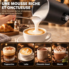 Caffelio Mousse Black – Mousseur à lait électrique 5 en 1