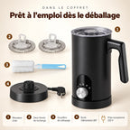 Caffelio Mousse Black – Mousseur à lait électrique 5 en 1