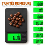 Caffelio PrecisionScale Black – Balance de précision 0,01 g pour café