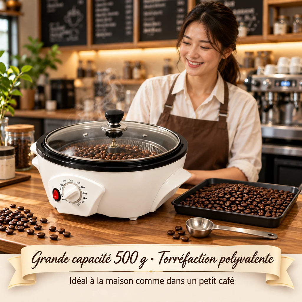 Caffelio Roasta White – Torréfacteur à café électrique 1200 W