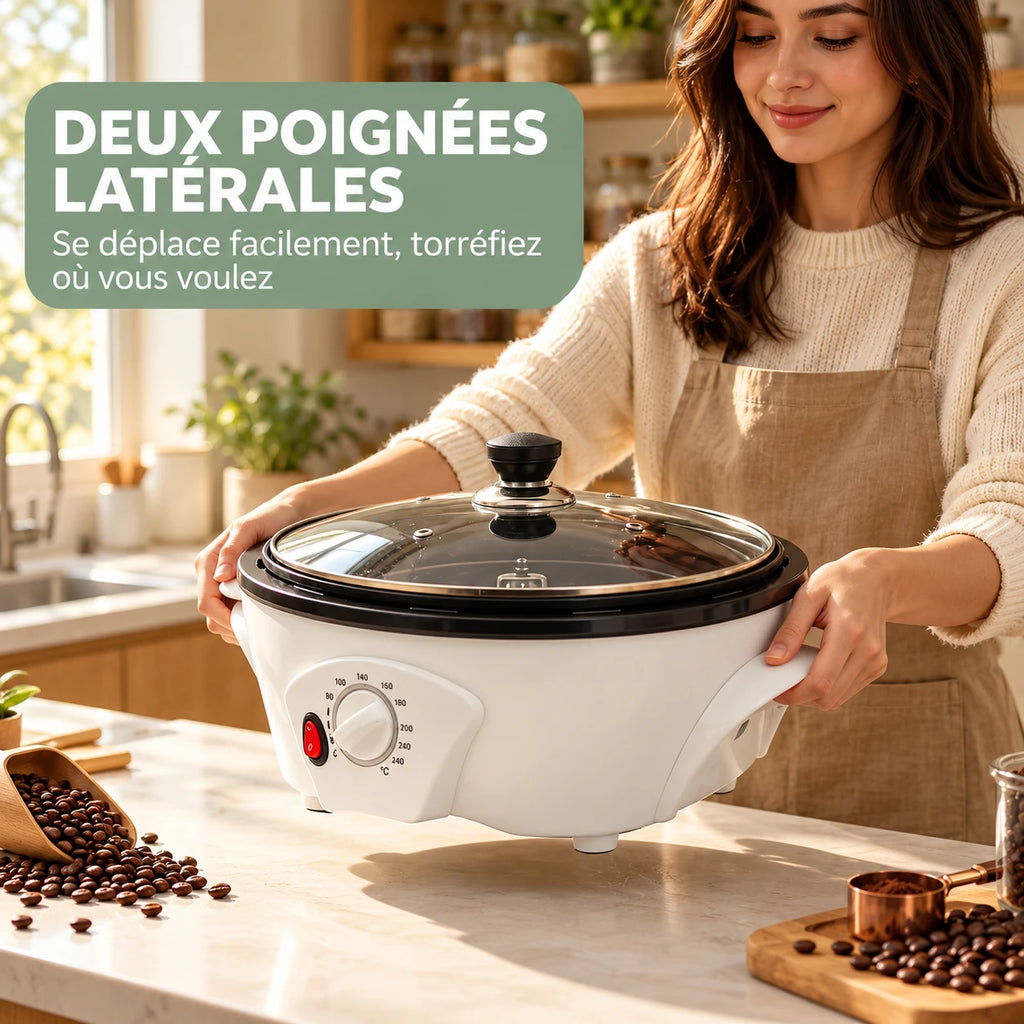 Caffelio Roasta White – Torréfacteur à café électrique 1200 W